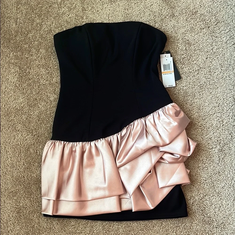 NWT City Studio Strapless Ruffle Dress - Picture 3 of 9